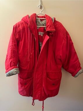 VTG Point Zero Red Hooded Jacket